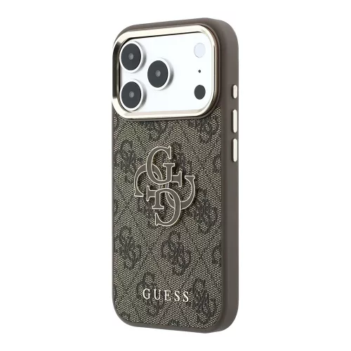 Guess - Hardcase 4G Big Resin Logo (GUHCP18L6P4SRMLW) - iPhone 18 Pro / iPhone 17 Pro - Brown