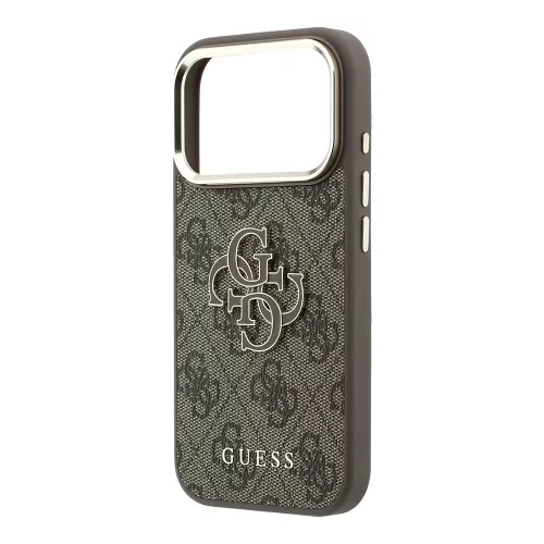 Guess - Hardcase 4G Big Resin Logo (GUHCP18L6P4SRMLW) - iPhone 18 Pro / iPhone 17 Pro - Brown