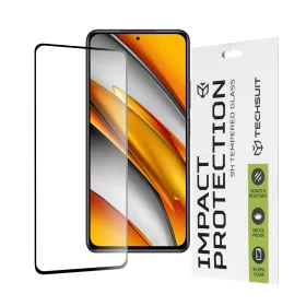   Techsuit - 111D Full Cover / Full Glue üvegfólia - Xiaomi Mi 11i / Poco F3 - Fekete széllel