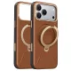 Torras - QPRO Leather Series - iPhone 18 Pro Max / iPhone 17 Pro Max - Brown