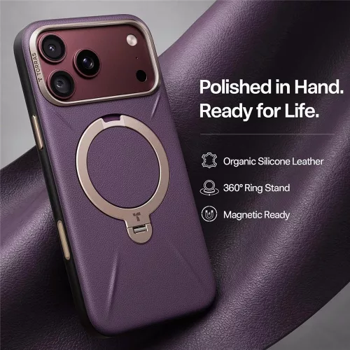 Torras - QPRO Leather Series - iPhone 18 Pro Max / iPhone 17 Pro Max - Purple