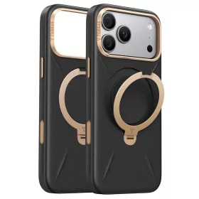   Torras - QPRO Leather Series - iPhone 18 Pro / iPhone 17 Pro - Black