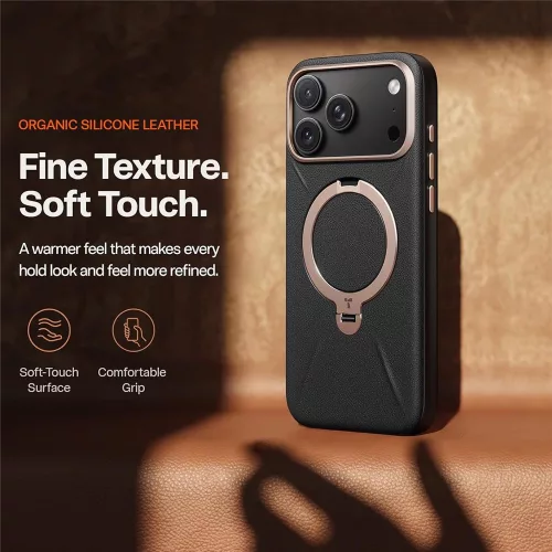 Torras - QPRO Leather Series - iPhone 18 Pro / iPhone 17 Pro - Black