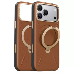   Torras - QPRO Leather Series - iPhone 18 Pro / iPhone 17 Pro - Brown