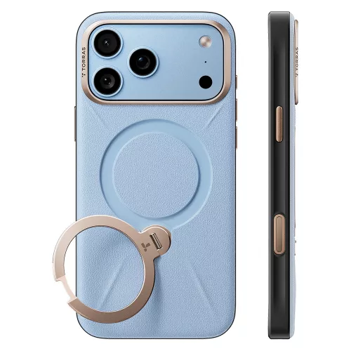 Torras - QPRO Leather Series - iPhone 18 Pro / iPhone 17 Pro - Blue