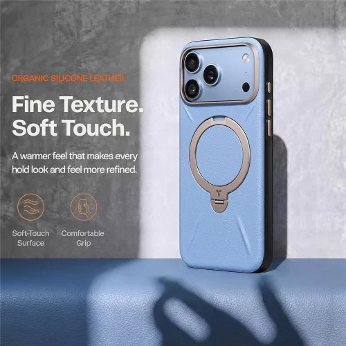 Torras - QPRO Leather Series - iPhone 18 Pro / iPhone 17 Pro - Blue