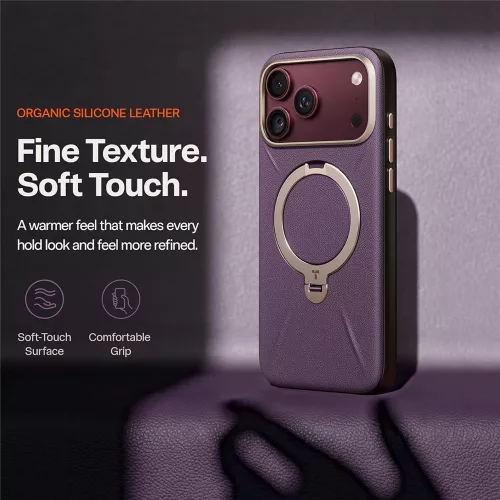 Torras - QPRO Leather Series - iPhone 18 Pro / iPhone 17 Pro - Purple