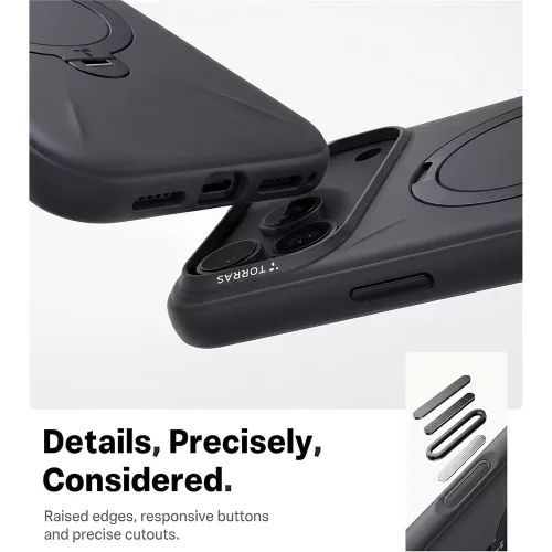 Torras - QPRO Silicone Series - iPhone 18 Pro Max / iPhone 17 Pro Max - Black