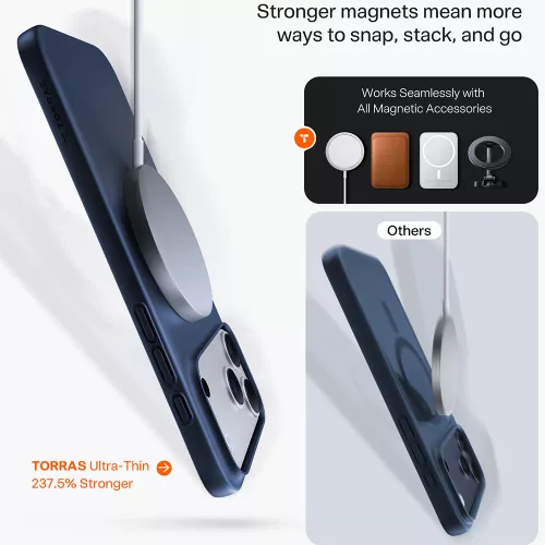 Torras - OriginFit-Mag Series - iPhone 18 Pro / iPhone 17 Pro - Deep Blue