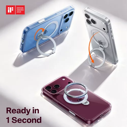 Torras - Ostand Spin Series - iPhone 18 Pro / iPhone 17 Pro - Clear