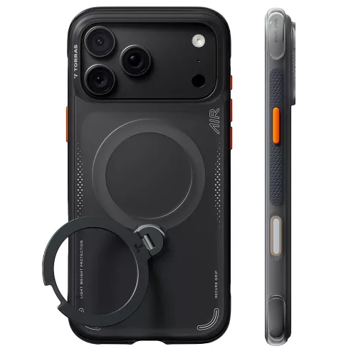 Torras - Ostand Q3 Air Series - iPhone 18 Pro / iPhone 17 Pro - Shadow Black