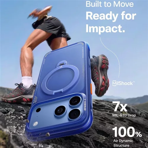 Torras - Ostand Q3 Air Series - iPhone 18 Pro Max / iPhone 17 Pro Max - Arctic Blue