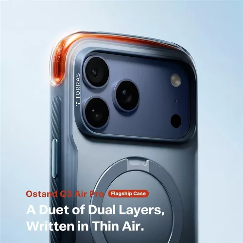 Torras - Ostand Q3 Air Pro - iPhone 18 Pro / iPhone 17 Pro - Polar Slate
