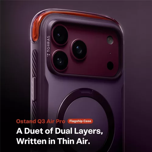 Torras - Ostand Q3 Air Pro - iPhone 18 Pro / iPhone 17 Pro - Violet Summit