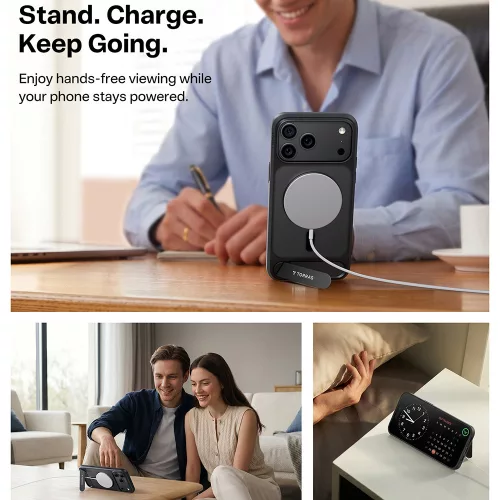 Torras - Ostand L1 Guardian - iPhone 18 Pro Max / iPhone 17 Pro Max - Black