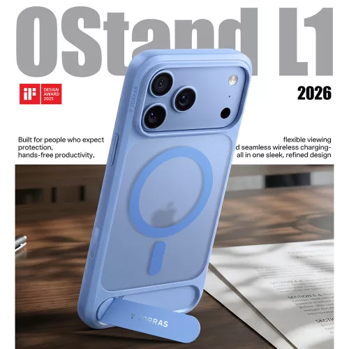 Torras - Ostand L1 Guardian - iPhone 18 Pro Max / iPhone 17 Pro Max - Blue