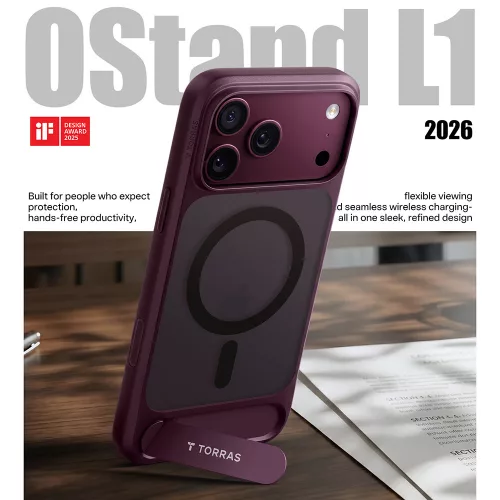 Torras - Ostand L1 Guardian - iPhone 18 Pro Max / iPhone 17 Pro Max - Purple