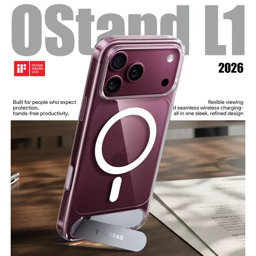 Torras - Ostand L1 Guardian - iPhone 18 Pro Max / iPhone 17 Pro Max - Clear
