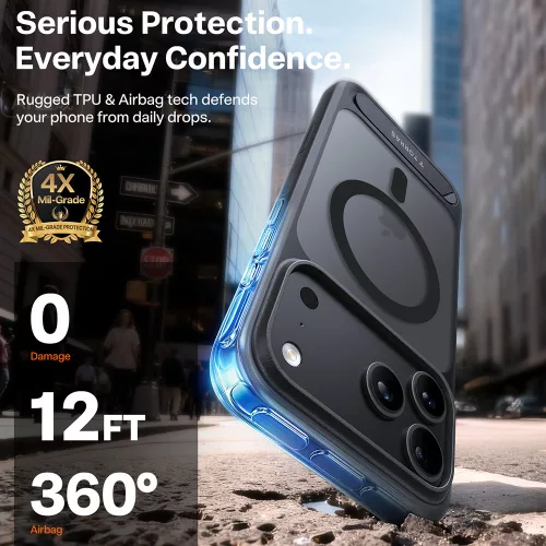 Torras - Ostand L1 Guardian - iPhone 18 Pro / iPhone 17 Pro - Black