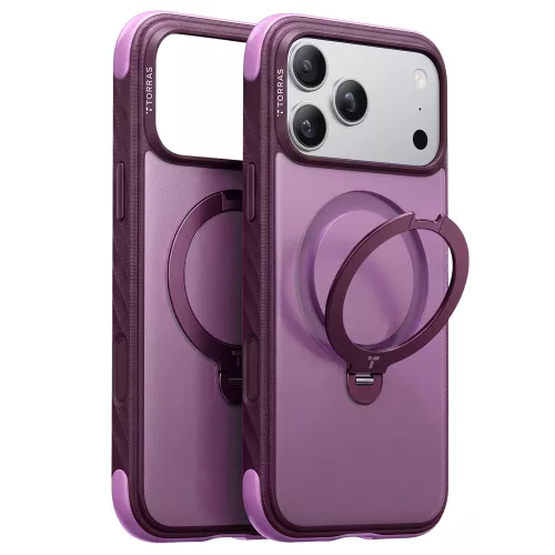 Torras - Ostand Q3 Rugged - iPhone 18 Pro Max / iPhone 17 Pro Max - Plum Purple