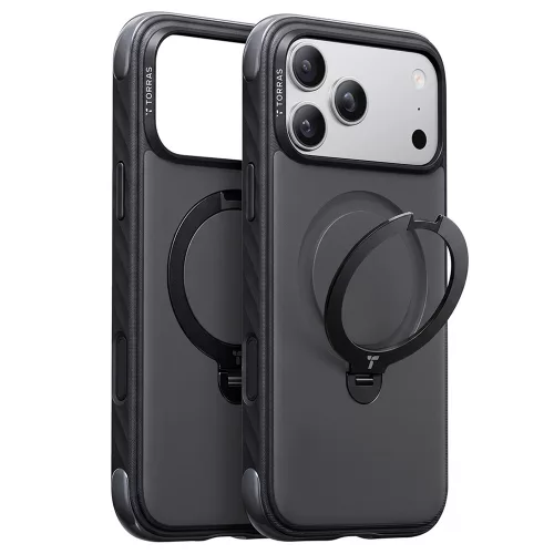 Torras - Ostand Q3 Rugged - iPhone 18 Pro / iPhone 17 Pro - Jet Black