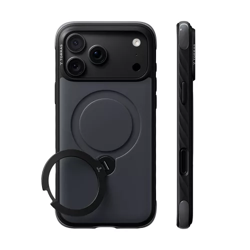 Torras - Ostand Q3 Rugged - iPhone 18 Pro / iPhone 17 Pro - Jet Black