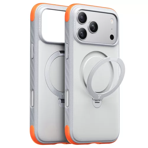Torras - Ostand Q3 Rugged - iPhone 18 Pro / iPhone 17 Pro - Sunrise White