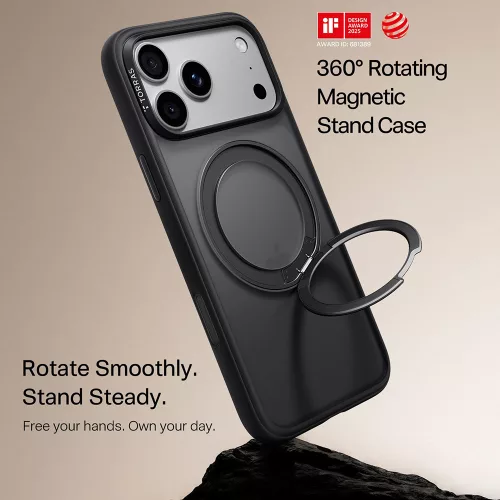 Torras - Ostand O1 Guardian - iPhone 18 Pro / iPhone 17 Pro - Black