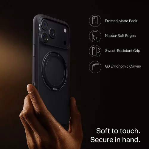 Torras - Ostand O1 Guardian - iPhone 18 Pro / iPhone 17 Pro - Black