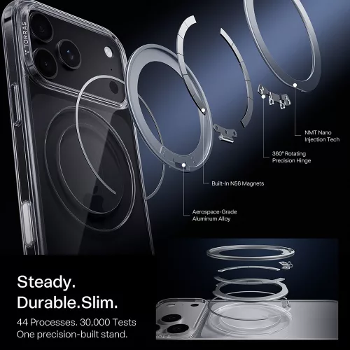 Torras - Ostand O1 Guardian - iPhone 18 Pro / iPhone 17 Pro - Clear