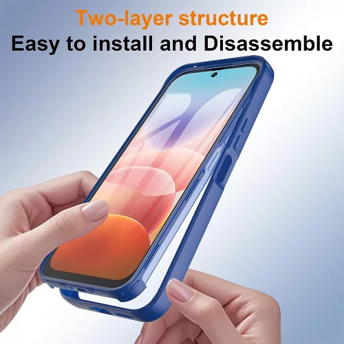 Techsuit - ColorVerse 360 Series + Screen Protector - Xiaomi Redmi 17 4G / Redmi 17 5G - Blue