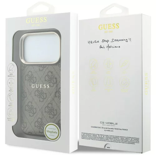 Guess - 4G Embossed Classic MagSafe (GUHMP18XP4MSEGCW) - iPhone 18 Pro Max / iPhone 17 Pro Max - Brown