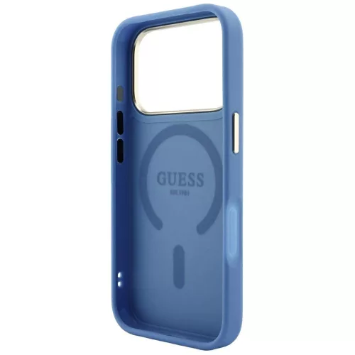 Guess - 4G Embossed Classic MagSafe (GUHMP18XP4MSEGCB) - iPhone 18 Pro Max / iPhone 17 Pro Max - Blue