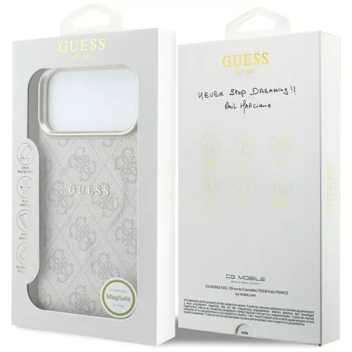 Guess - 4G Embossed Classic MagSafe (GUHMP18LP4MSEGCP) - iPhone 18 Pro / iPhone 17 Pro - Pink