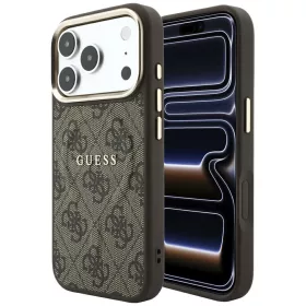   Guess - 4G Embossed Classic MagSafe (GUHMP18LP4MSEGCW) - iPhone 18 Pro / iPhone 17 Pro - Brown