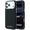 Karl Lagerfeld - Grained Leather Metal Logo MagSafe (KLHMP18LPSKLFOFK) - iPhone 18 Pro / iPhone 17 Pro - Black