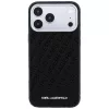 Karl Lagerfeld - Grained Leather Metal Logo MagSafe (KLHMP18LPSKLFOFK) - iPhone 18 Pro / iPhone 17 Pro - Black