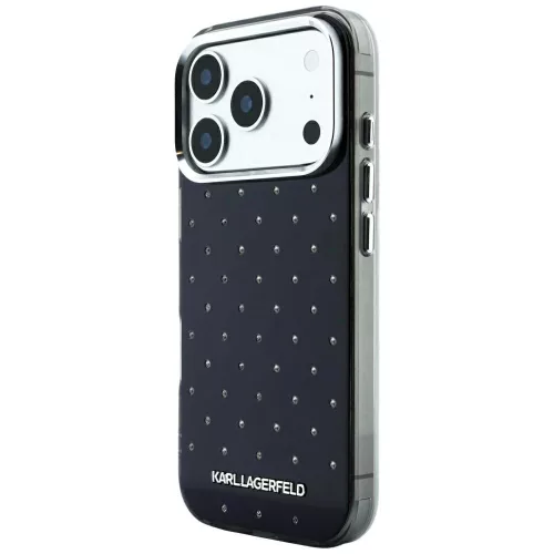 Karl Lagerfeld - IML Rhinestones and Electroplated Logo (KLHCP18X6HCRDKLK) - iPhone 18 Pro Max / iPhone 17 Pro Max - Black