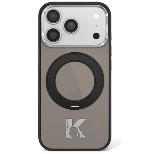 Karl Lagerfeld - HC IML Ring Stand MagSafe Kameo Metal (KLHMP18X6HRSMKMK) - iPhone 18 Pro Max / iPhone 17 Pro Max - Black