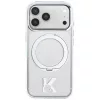 Karl Lagerfeld - Hardcase IML Ring Stand MagSafe Kameo Metal (KLHMP18L6HRSMKMH) - iPhone 18 Pro / iPhone 17 Pro - Transparent
