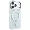 Karl Lagerfeld - Hardcase IML Ring Stand MagSafe Kameo Metal (KLHMP18L6HRSMKMH) - iPhone 18 Pro / iPhone 17 Pro - Transparent