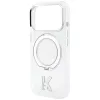 Karl Lagerfeld - Hardcase IML Ring Stand MagSafe Kameo Metal (KLHMP18L6HRSMKMH) - iPhone 18 Pro / iPhone 17 Pro - Transparent