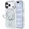 Karl Lagerfeld - Hardcase IML Ring Stand MagSafe Kameo Metal (KLHMP18L6HRSMKMH) - iPhone 18 Pro / iPhone 17 Pro - Transparent