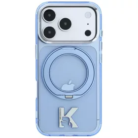   Karl Lagerfeld - Hardcase IML Ring Stand MagSafe Kameo Metal (KLHMP18L6HRSMKMB) - iPhone 18 Pro / iPhone 17 Pro - Blue