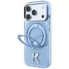 Karl Lagerfeld - Hardcase IML Ring Stand MagSafe Kameo Metal (KLHMP18L6HRSMKMB) - iPhone 18 Pro / iPhone 17 Pro - Blue