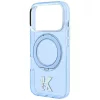 Karl Lagerfeld - Hardcase IML Ring Stand MagSafe Kameo Metal (KLHMP18L6HRSMKMB) - iPhone 18 Pro / iPhone 17 Pro - Blue