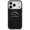 Karl Lagerfeld - HC MagSafe Leather EMB. Ring Karl RSG Logo (KLHMP18XPSKRSGEK) - iPhone 18 Pro Max / iPhone 17 Pro Max - Black