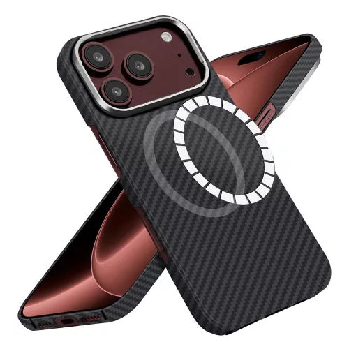 Techsuit - Aramid Fiber MagSafe - iPhone 18 Pro / iPhone 17 Pro - Black