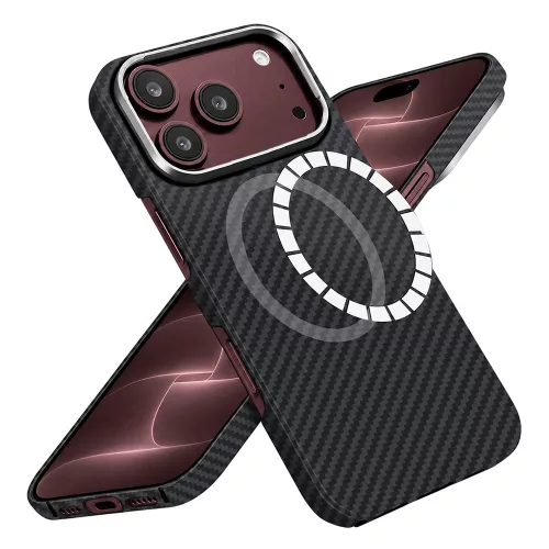 Techsuit - Aramid Fiber MagSafe - iPhone 18 Pro Max / iPhone 17 Pro Max - Black