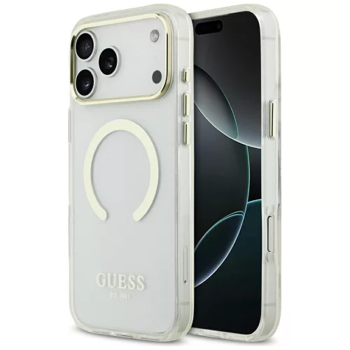 Guess - Metal Outline MagSafe (GUHMP18XHTRMD) - iPhone 18 Pro Max / iPhone 17 Pro Max  - Gold